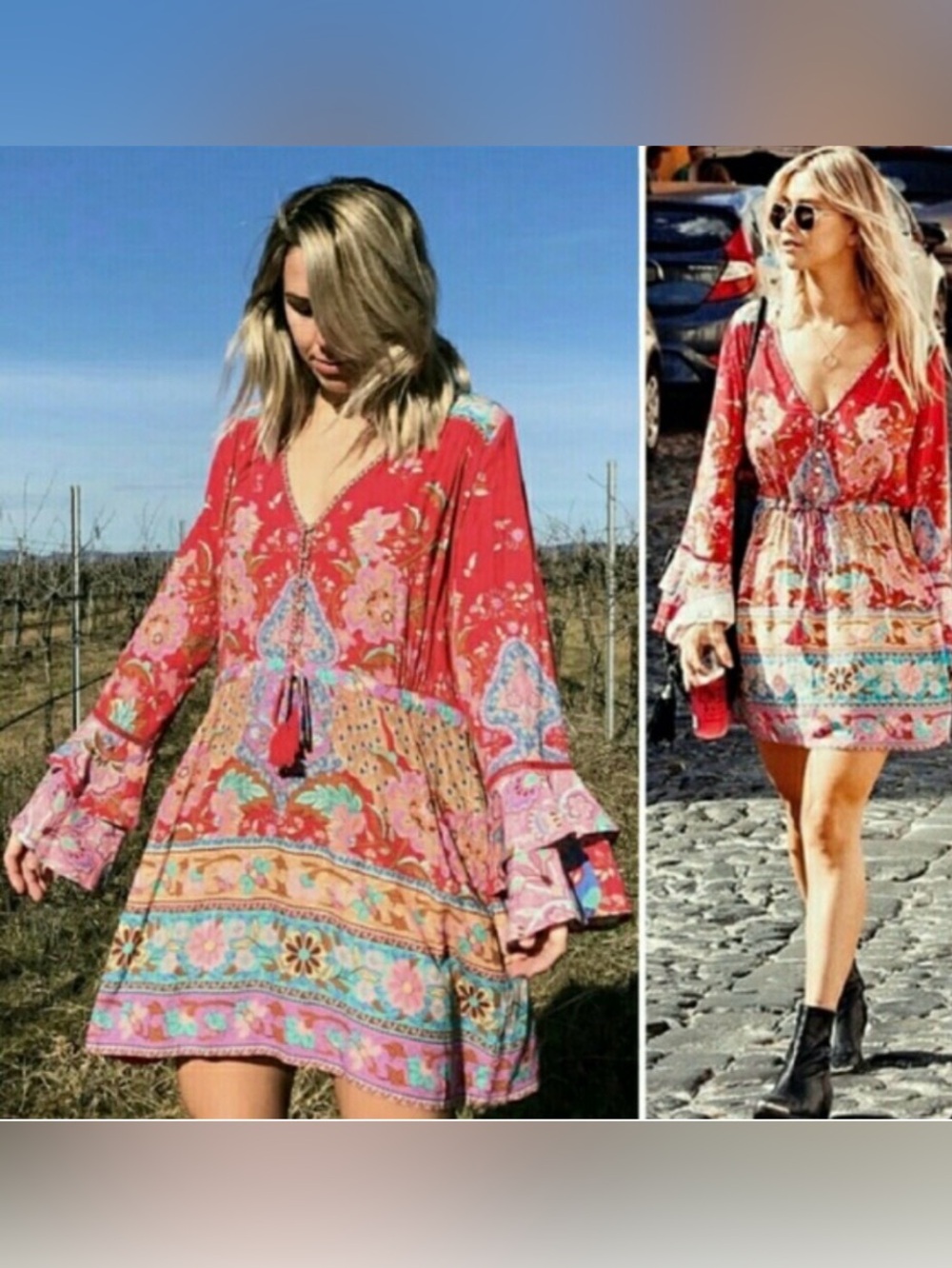 Spell and the Gypsy Lotus Play dress‎ Boho SZ M - Picture 2 of 5